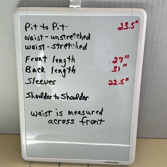 Womens Size XL Button Front Shirt Gray White Check Pattern Long Sleeve Collared - Picture 13 of 13